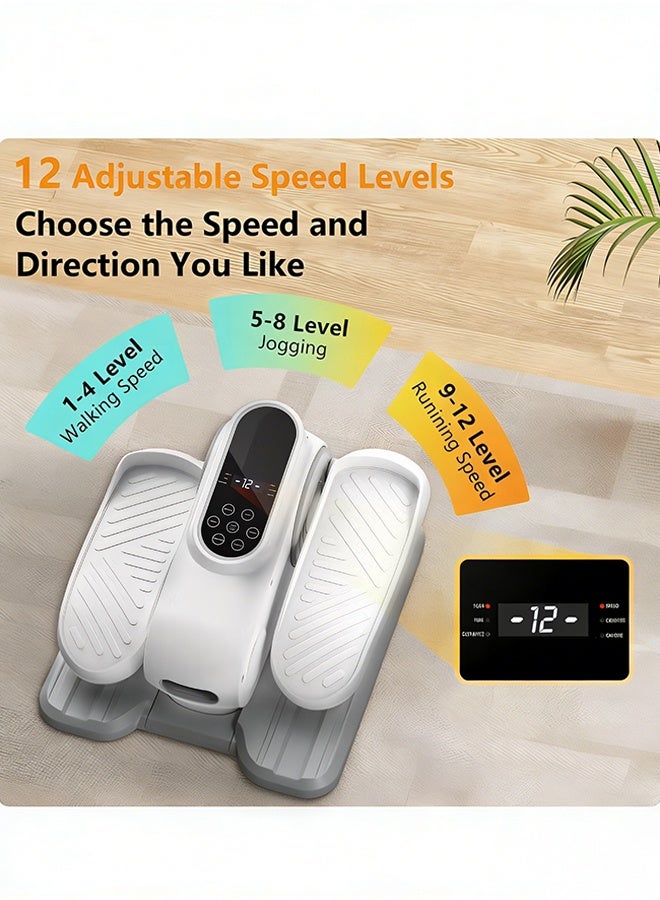 Bukela Stepper Exercise Equipment, Under Desk Elliptical Walker for Home & Seniors – Quiet Portable Pedal Stepper with Remote & 12 Speeds for Safe Rehabilitation - Image 2